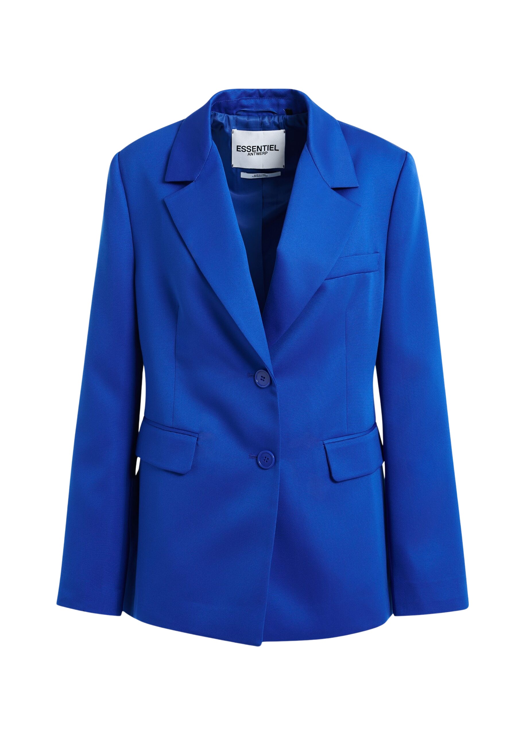 Essentiel Antwerp Blue single-breasted blazer - Essentiel Antwerp Jackets - Colorful Belgian Design - Shop at Luxury Shoes 