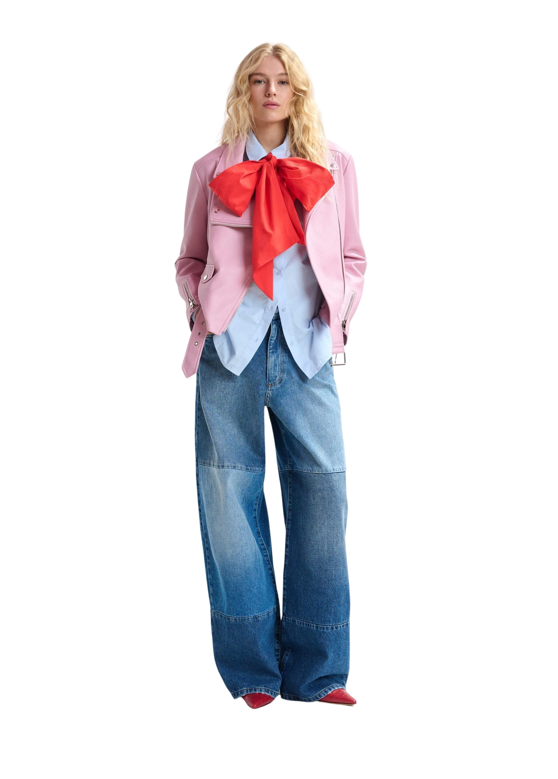 Blue-wide-leg-patchwork-jeans-Essentiel-Antwerp-Pants-scaled57246_nobg Essentiel Antwerp Blue wide-leg patchwork jeans - Essentiel Antwerp Pants - Colorful Belgian Design - Shop at Luxury Shoes