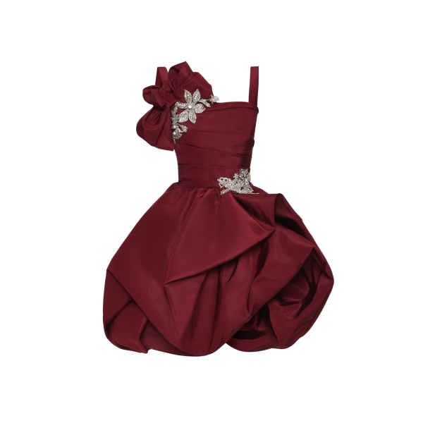 Oscar de la Renta Brooch Embroidered Cocktail Sleeveless Dress - Oscar de la Renta Dresses - American Couture - Shop at Luxury Shoes 