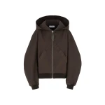 The Attico Brown Bomber - The Attico Jackets - Designed by Gilda Ambrosio & Giorgia Tordini - Shop at Luxury Shoes 