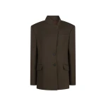 The Attico Brown Jacket - The Attico Jackets - Designed by Gilda Ambrosio & Giorgia Tordini - Shop at Luxury Shoes 