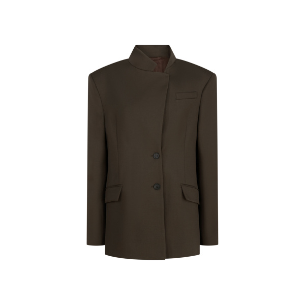 The Attico Brown Jacket - The Attico Jackets - Designed by Gilda Ambrosio & Giorgia Tordini - Shop at Luxury Shoes 