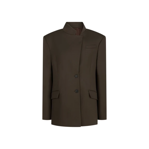 The Attico Brown Jacket - The Attico Jackets - Designed by Gilda Ambrosio & Giorgia Tordini - Shop at Luxury Shoes 