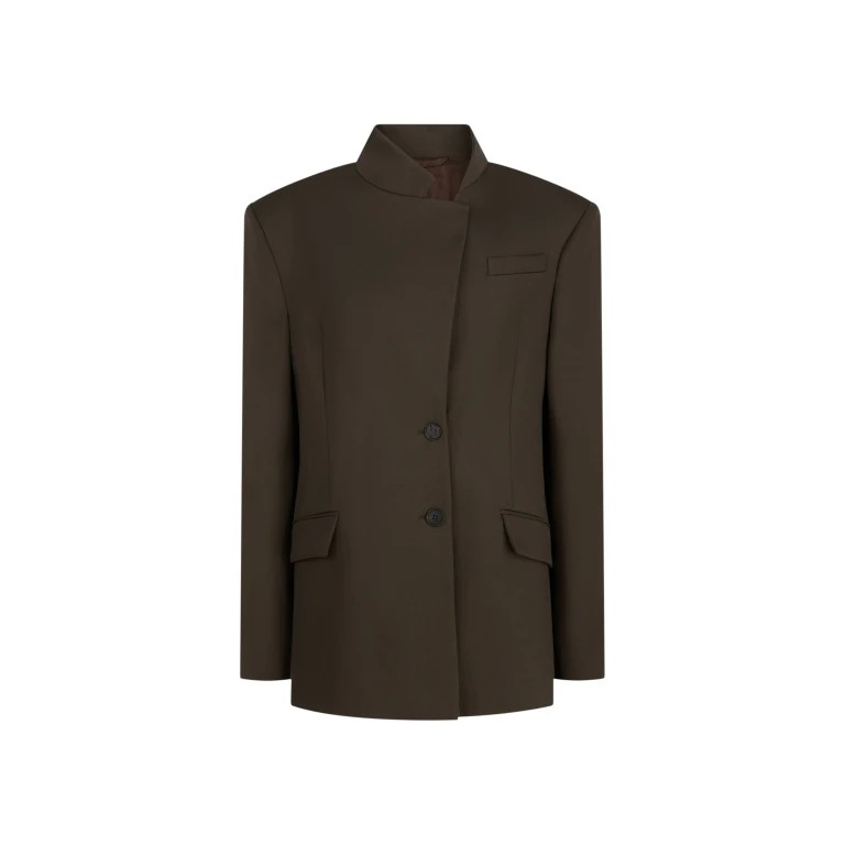 The Attico Brown Jacket - The Attico Jackets - Designed by Gilda Ambrosio & Giorgia Tordini - Shop at Luxury Shoes 