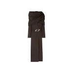 The Attico Brown Long Coat - The Attico Coats - Designed by Gilda Ambrosio & Giorgia Tordini - Shop at Luxury Shoes 