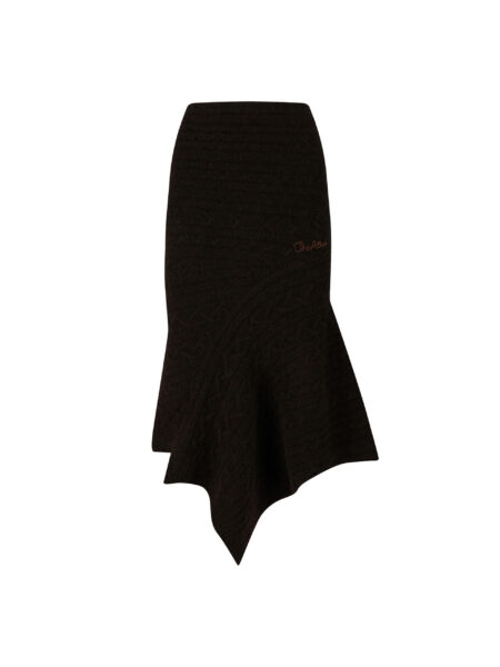 The Attico Brown Midi Skirt - The Attico Skirts - Designed by Gilda Ambrosio & Giorgia Tordini - Shop at Luxury Shoes 