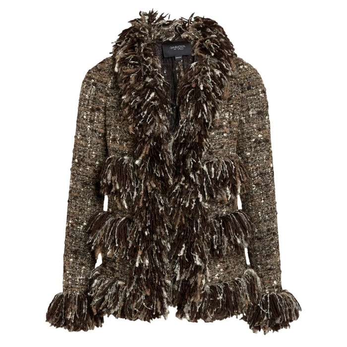Brown-Wool-Rovings-And-Boucle-Jacket-Giambattista-Valli-Jackets-760265_nobg Giambattista Valli Brown Wool Rovings And Bouclé Jacket - Giambattista Valli Jackets - Romantic Couture - Shop at Luxury Shoes