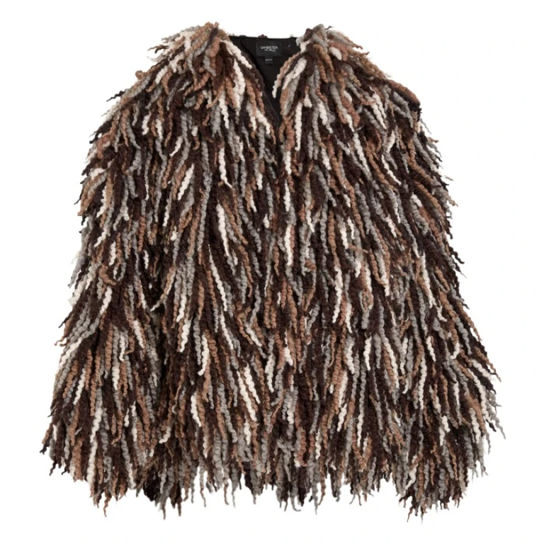 Giambattista Valli Brown Wool Rovings Coat - Giambattista Valli Coats - Romantic Couture - Shop at Luxury Shoes 