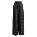 Essentiel Antwerp Brown and black leopard print wide-leg pants - Essentiel Antwerp Pants - Colorful Belgian Design - Shop at Luxury Shoes 