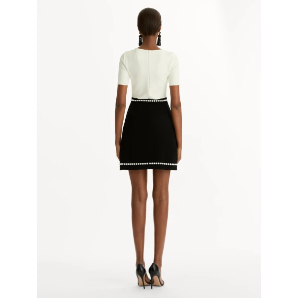 Oscar de la Renta Bubble Trim Dress - Oscar de la Renta Dresses - American Couture - Shop at Luxury Shoes 