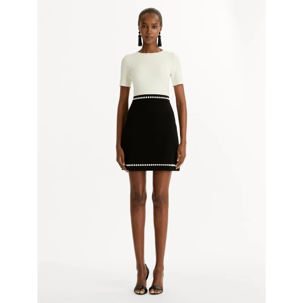 Oscar de la Renta Bubble Trim Dress - Oscar de la Renta Dresses - American Couture - Shop at Luxury Shoes 