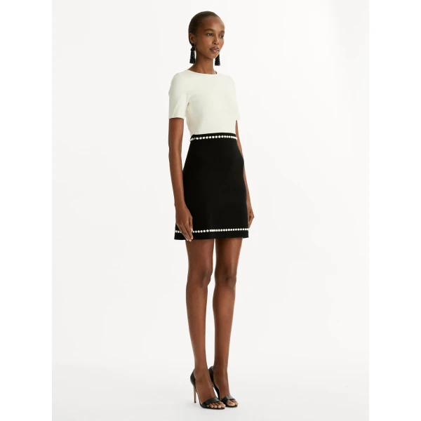 Oscar de la Renta Bubble Trim Dress - Oscar de la Renta Dresses - American Couture - Shop at Luxury Shoes 