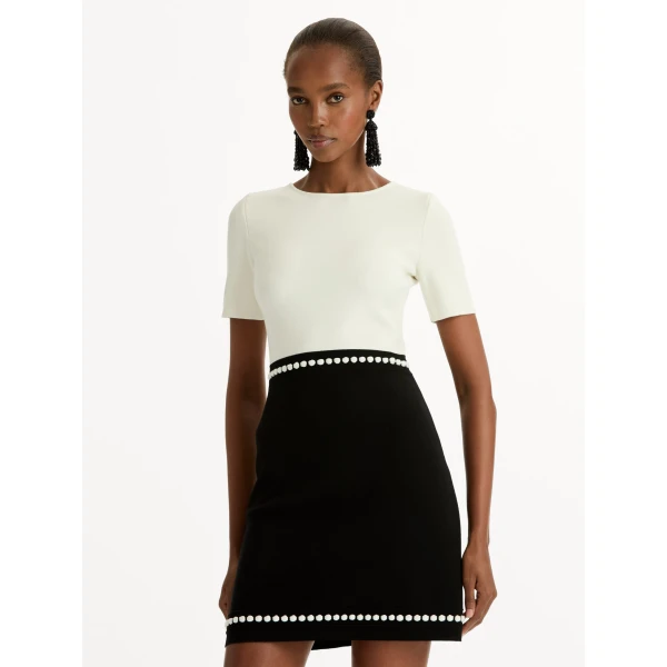 Oscar de la Renta Bubble Trim Dress - Oscar de la Renta Dresses - American Couture - Shop at Luxury Shoes 