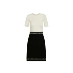 Oscar de la Renta Bubble Trim Dress - Oscar de la Renta Dresses - American Couture - Shop at Luxury Shoes 