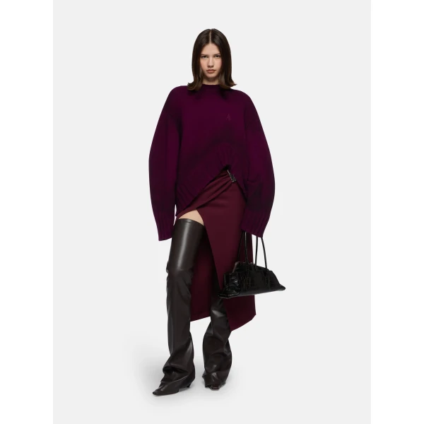 The Attico Burgundy Sweater - The Attico Knitwear - Designed by Gilda Ambrosio & Giorgia Tordini - Shop at Luxury Shoes 