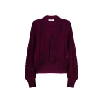 The Attico Burgundy Sweater - The Attico Knitwear - Designed by Gilda Ambrosio & Giorgia Tordini - Shop at Luxury Shoes 