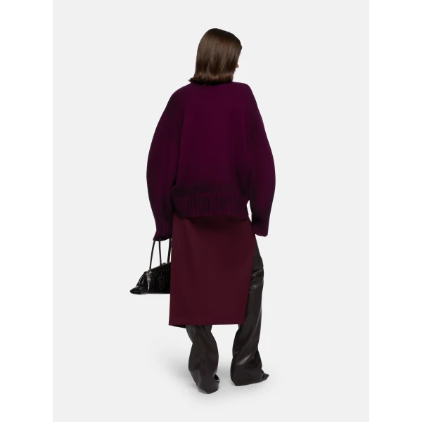 The Attico Burgundy Sweater - The Attico Knitwear - Designed by Gilda Ambrosio & Giorgia Tordini - Shop at Luxury Shoes 