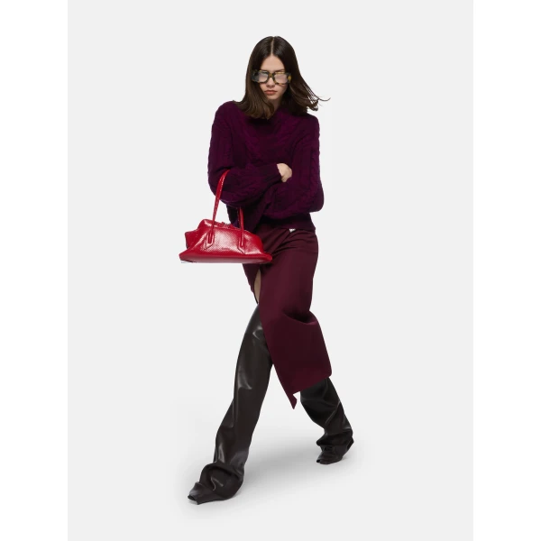 The Attico Burgundy Sweater - The Attico Knitwear - Designed by Gilda Ambrosio & Giorgia Tordini - Shop at Luxury Shoes 