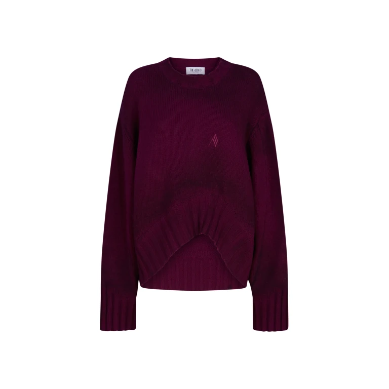 The Attico Burgundy Sweater - The Attico Knitwear - Designed by Gilda Ambrosio & Giorgia Tordini - Shop at Luxury Shoes 