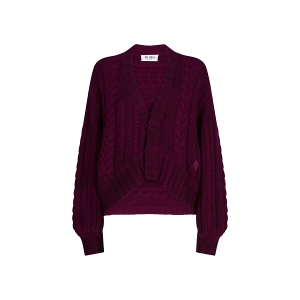 The Attico Burgundy Sweater - The Attico Knitwear - Designed by Gilda Ambrosio & Giorgia Tordini - Shop at Luxury Shoes 