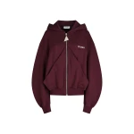 The Attico Burgundy Sweatshirt - The Attico Tops - Designed by Gilda Ambrosio & Giorgia Tordini - Shop at Luxury Shoes 