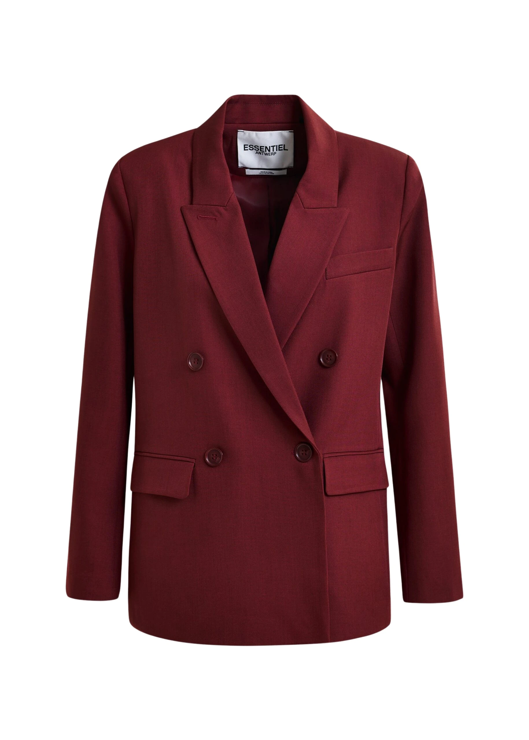 Burgundy-double-breasted-blazer-Essentiel-Antwerp-Jackets-scaled15951_nobg Essentiel Antwerp Burgundy double-breasted blazer - Essentiel Antwerp Jackets - Colorful Belgian Design - Shop at Luxury Shoes