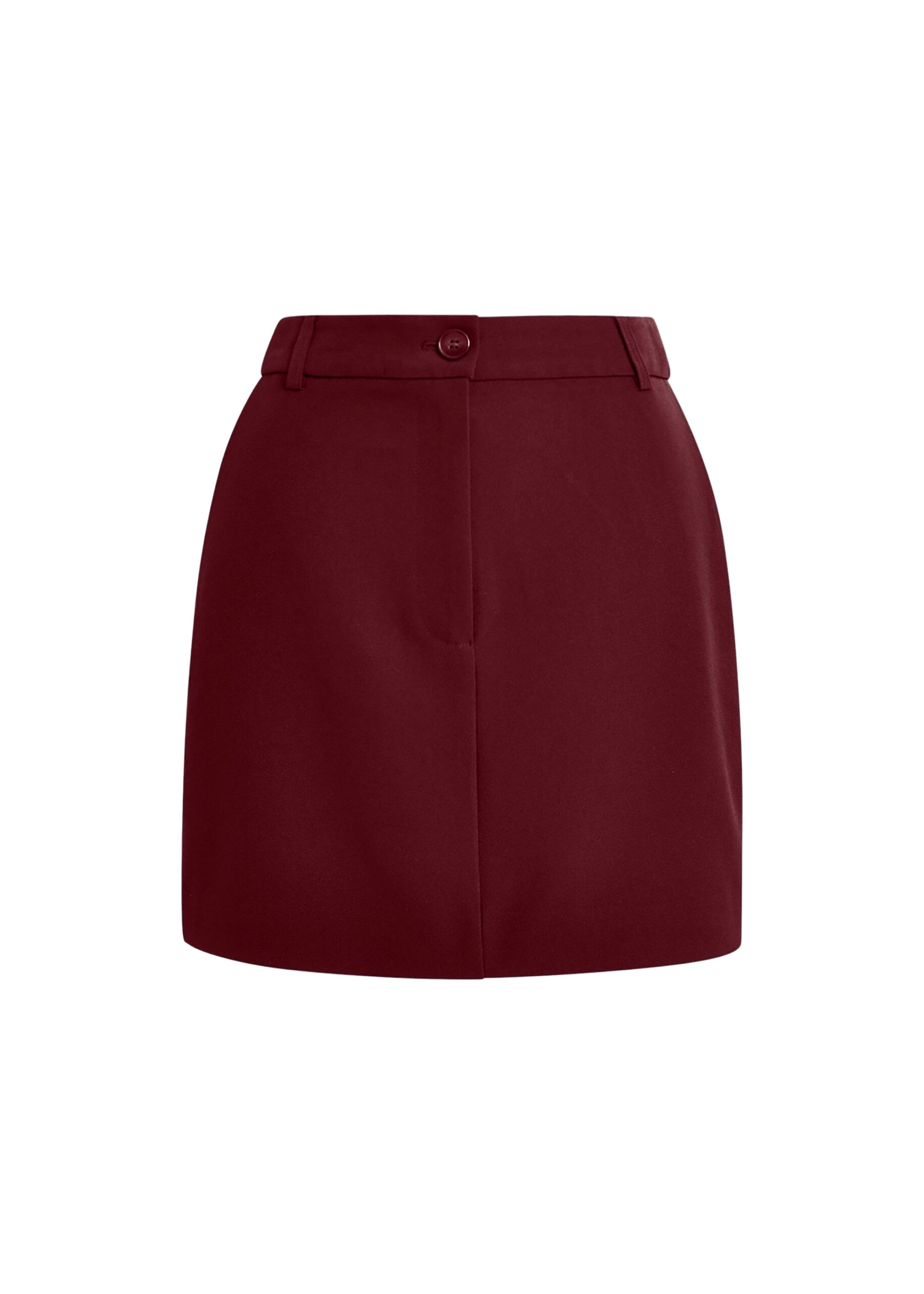 Essentiel Antwerp Burgundy tailored mini skirt - Essentiel Antwerp Skirts - Colorful Belgian Design - Shop at Luxury Shoes 