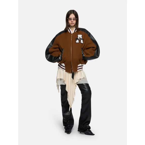 The Attico Camel Bomber - The Attico Jackets - Designed by Gilda Ambrosio & Giorgia Tordini - Shop at Luxury Shoes 