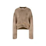 The Attico Camel Sweatshirt - The Attico Tops - Designed by Gilda Ambrosio & Giorgia Tordini - Shop at Luxury Shoes 