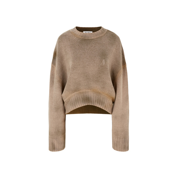 The Attico Camel Sweatshirt - The Attico Tops - Designed by Gilda Ambrosio & Giorgia Tordini - Shop at Luxury Shoes 