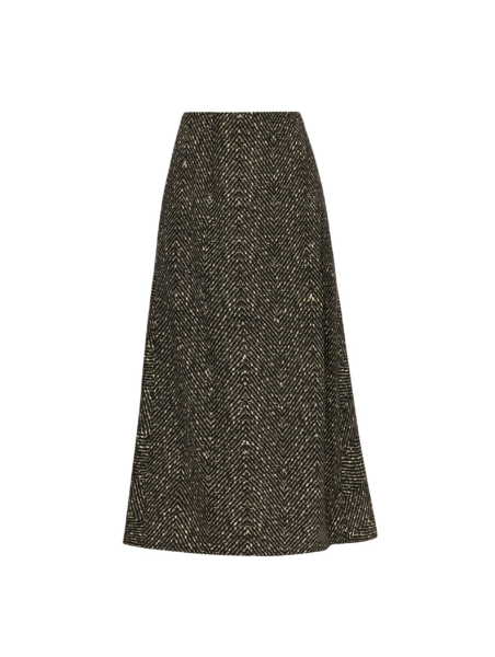 Oscar de la Renta Chevron Wool Skirt - Oscar de la Renta Skirts - American Couture - Shop at Luxury Shoes 