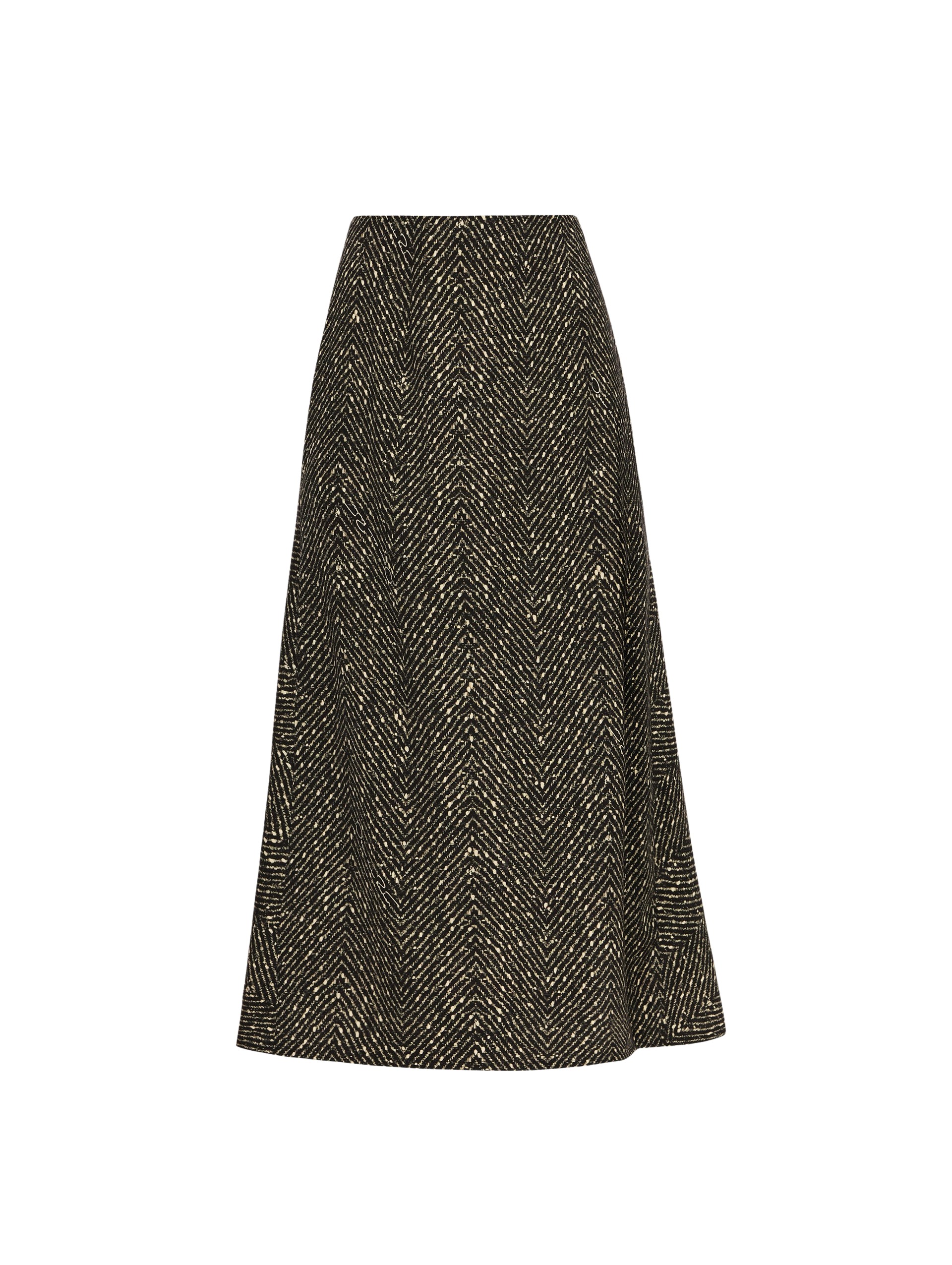 Oscar de la Renta Chevron Wool Skirt - Oscar de la Renta Skirts - American Couture - Shop at Luxury Shoes 