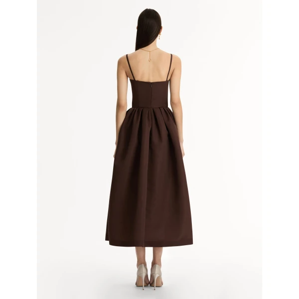 Oscar de la Renta Chiné Cyclamen Faille Cocktail Dress - Oscar de la Renta Dresses - American Couture - Shop at Luxury Shoes 