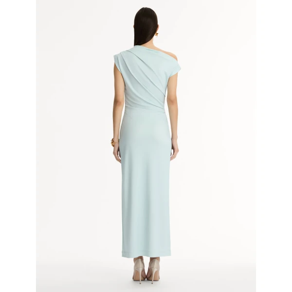 Oscar de la Renta Chiné Cyclamen Jersey Dress - Oscar de la Renta Dresses - American Couture - Shop at Luxury Shoes 