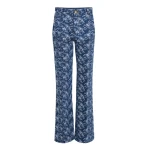 Giambattista Valli Chinoiserie Embroidered Blue Denim Trousers - Giambattista Valli Pants - Romantic Couture - Shop at Luxury Shoes 