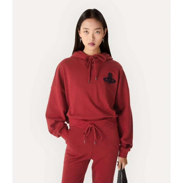 Vivienne Westwood Cropped Box Hoodie - Vivienne Westwood Hoodies - Punk Luxury - Shop at Luxury Shoes 