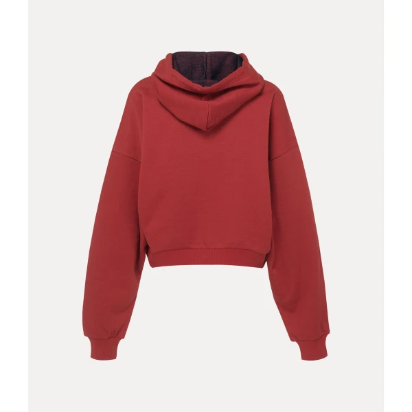 Vivienne Westwood Cropped Box Hoodie - Vivienne Westwood Hoodies - Punk Luxury - Shop at Luxury Shoes 