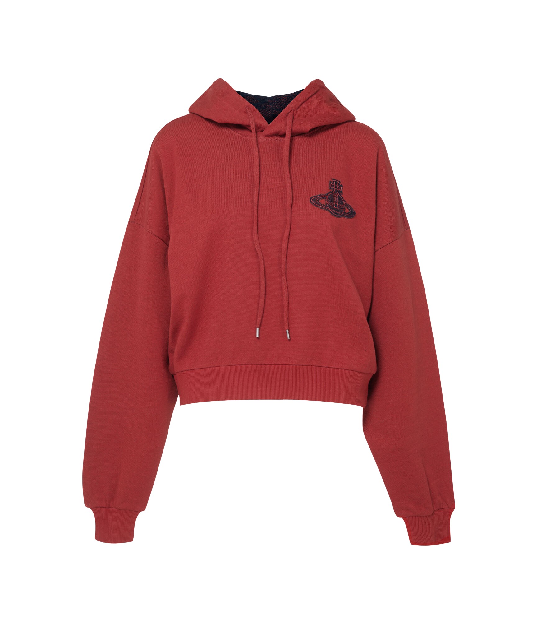 Vivienne Westwood Cropped Box Hoodie - Vivienne Westwood Hoodies - Punk Luxury - Shop at Luxury Shoes 