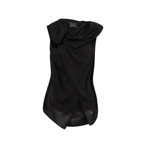 Vivienne Westwood Cross Over Top - Vivienne Westwood Tops - Punk Luxury - Shop at Luxury Shoes 