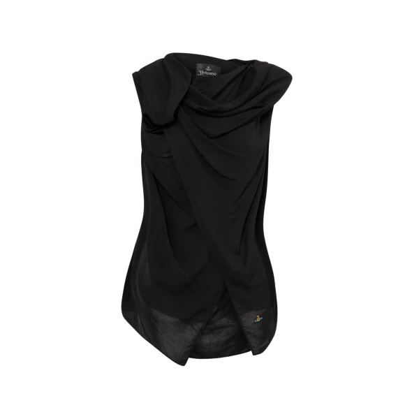 Vivienne Westwood Cross Over Top - Vivienne Westwood Tops - Punk Luxury - Shop at Luxury Shoes 