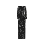 Oscar de la Renta Crystal Cluster Embroidered Long Sleeve Gown - Oscar de la Renta Dresses - American Couture - Shop at Luxury Shoes 