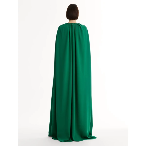 Oscar de la Renta Cyclamen-Detailed Georgette Caftan - Oscar de la Renta Dresses - American Couture - Shop at Luxury Shoes 