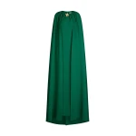 Oscar de la Renta Cyclamen-Detailed Georgette Caftan - Oscar de la Renta Dresses - American Couture - Shop at Luxury Shoes 