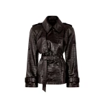 The Attico Dark Brown Bomber - The Attico Jackets - Designed by Gilda Ambrosio & Giorgia Tordini - Shop at Luxury Shoes 