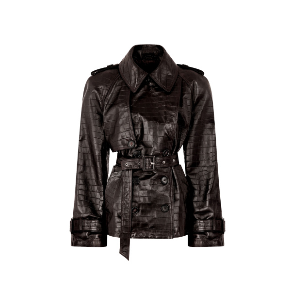 The Attico Dark Brown Bomber - The Attico Jackets - Designed by Gilda Ambrosio & Giorgia Tordini - Shop at Luxury Shoes 