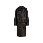 The Attico Dark Brown Trench - The Attico Coats - Designed by Gilda Ambrosio & Giorgia Tordini - Shop at Luxury Shoes 