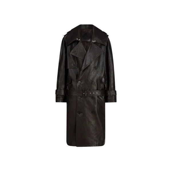The Attico Dark Brown Trench - The Attico Coats - Designed by Gilda Ambrosio & Giorgia Tordini - Shop at Luxury Shoes 