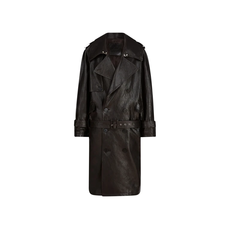 The Attico Dark Brown Trench - The Attico Coats - Designed by Gilda Ambrosio & Giorgia Tordini - Shop at Luxury Shoes 