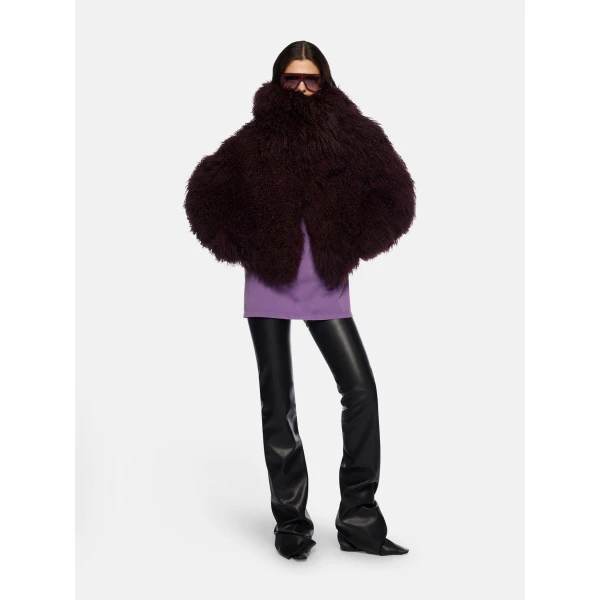The Attico Dark Grapes Bomber - The Attico Jackets - Designed by Gilda Ambrosio & Giorgia Tordini - Shop at Luxury Shoes 