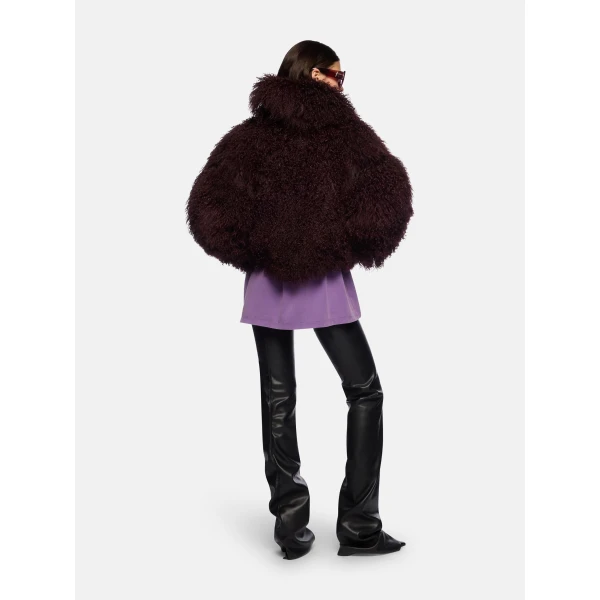 The Attico Dark Grapes Bomber - The Attico Jackets - Designed by Gilda Ambrosio & Giorgia Tordini - Shop at Luxury Shoes 